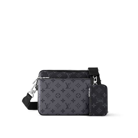 lv m69443|Trio Messenger Monogram Eclipse Canvas .